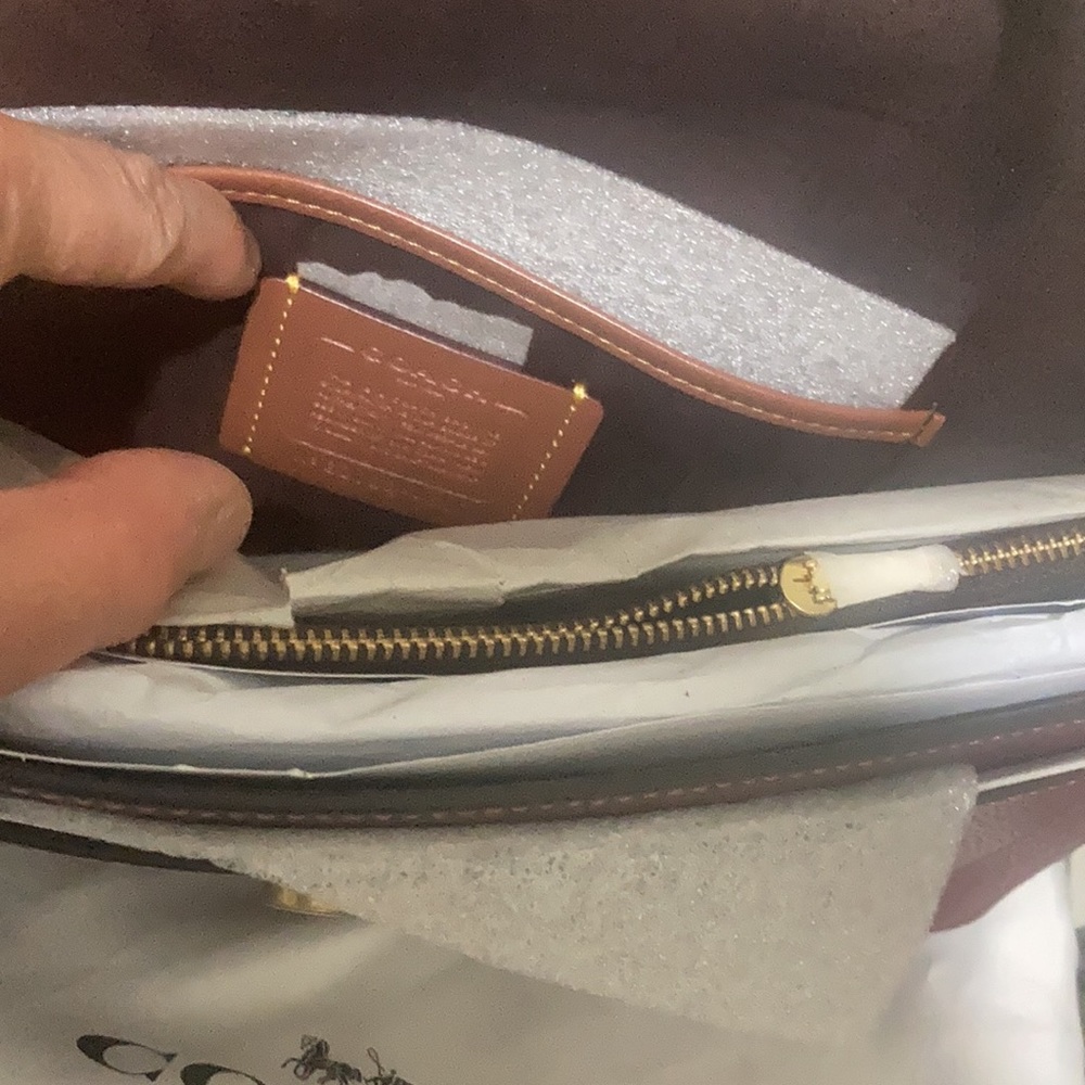 Coach Tabby leather shoulder bag 26 Wine - Picture 2 of 16